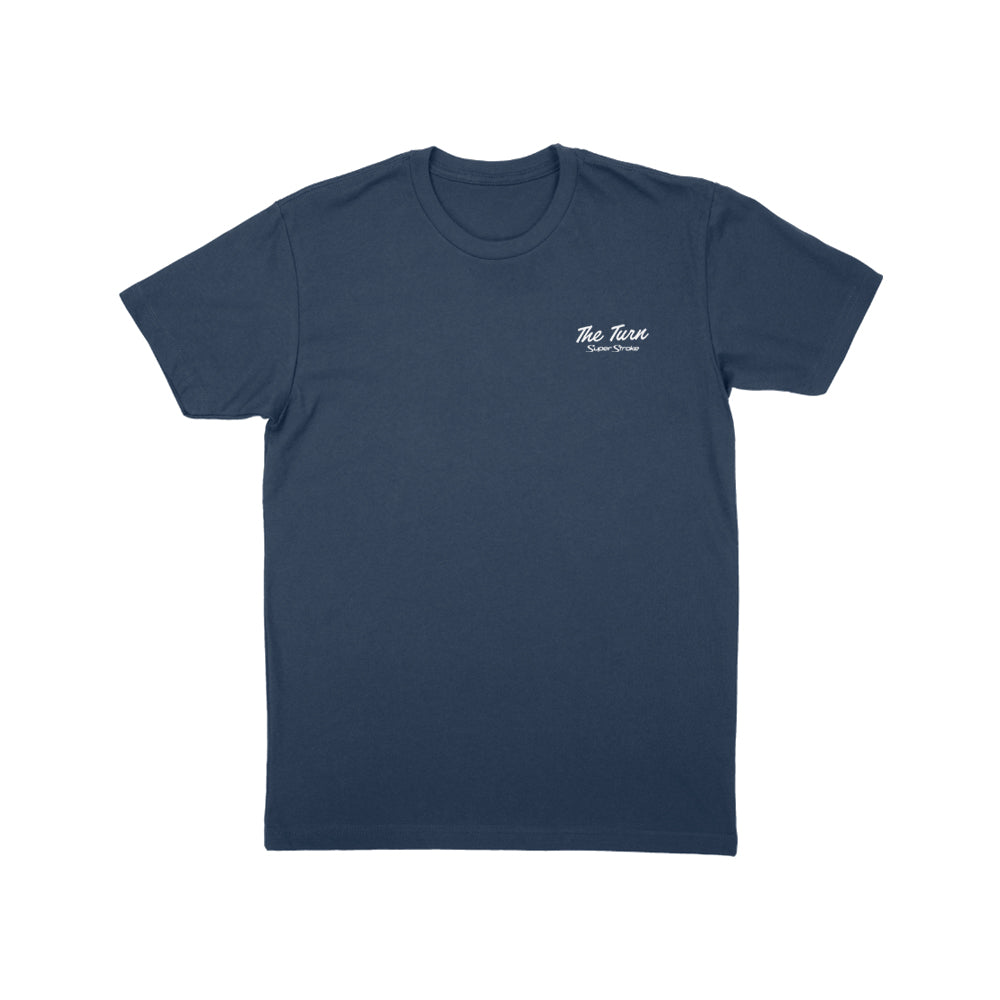 The Turn Heathered Navy Tee
