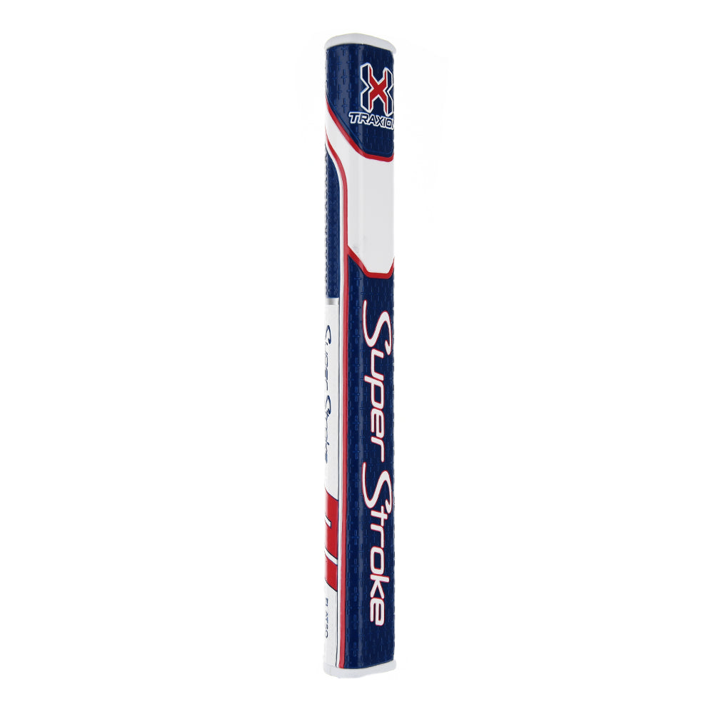 Traxion Flatso 2.0 Putter Grip - Blue White and Red