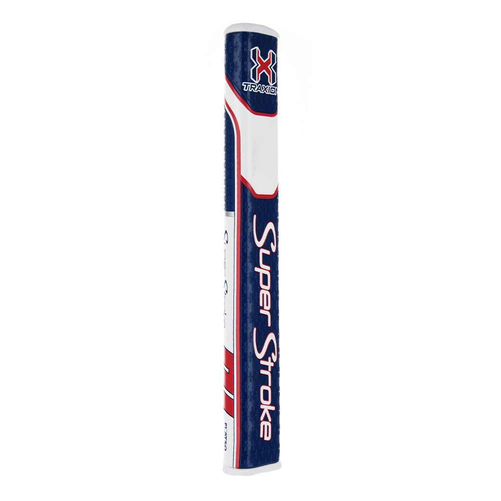 Traxion Flatso 3.0 Putter Grip - Blue White and Red