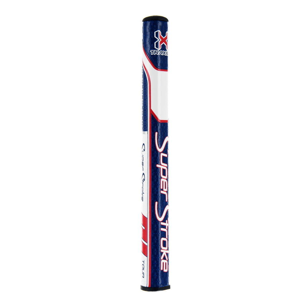 Traxion Tour 1.0 Putter Grip - Blue White and Red
