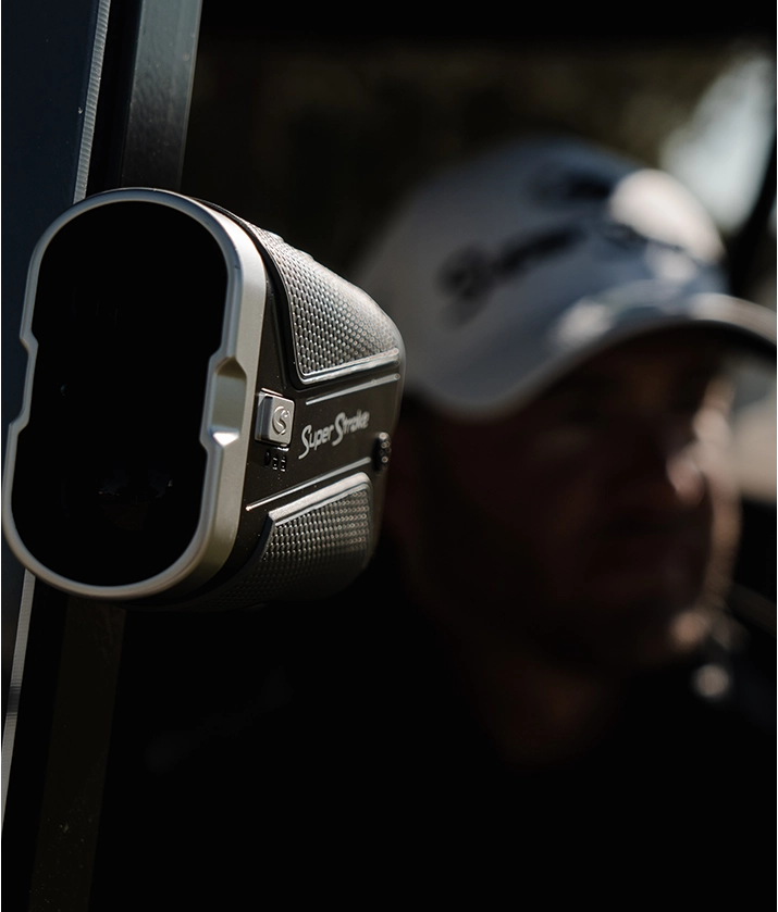 Range Finder on Side of Golf Cart
