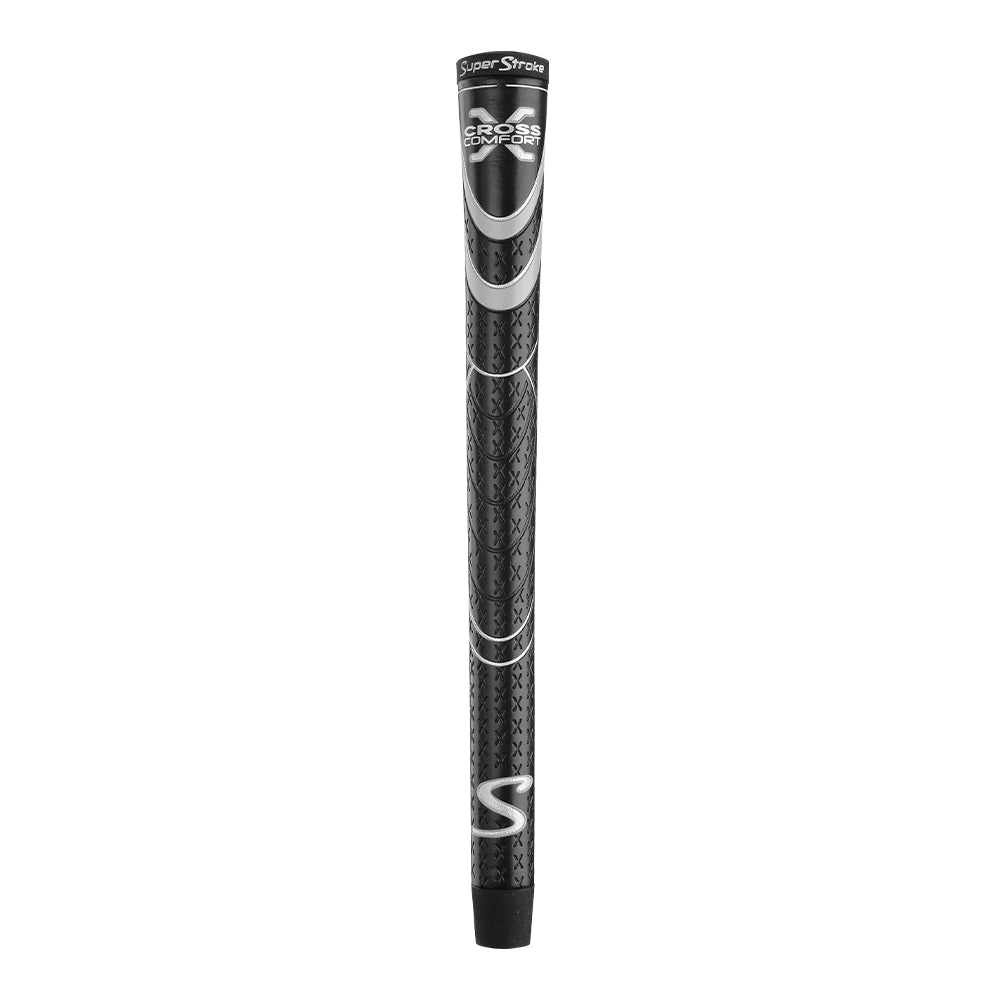 Black and Gray Cross Comfort Golf Grip