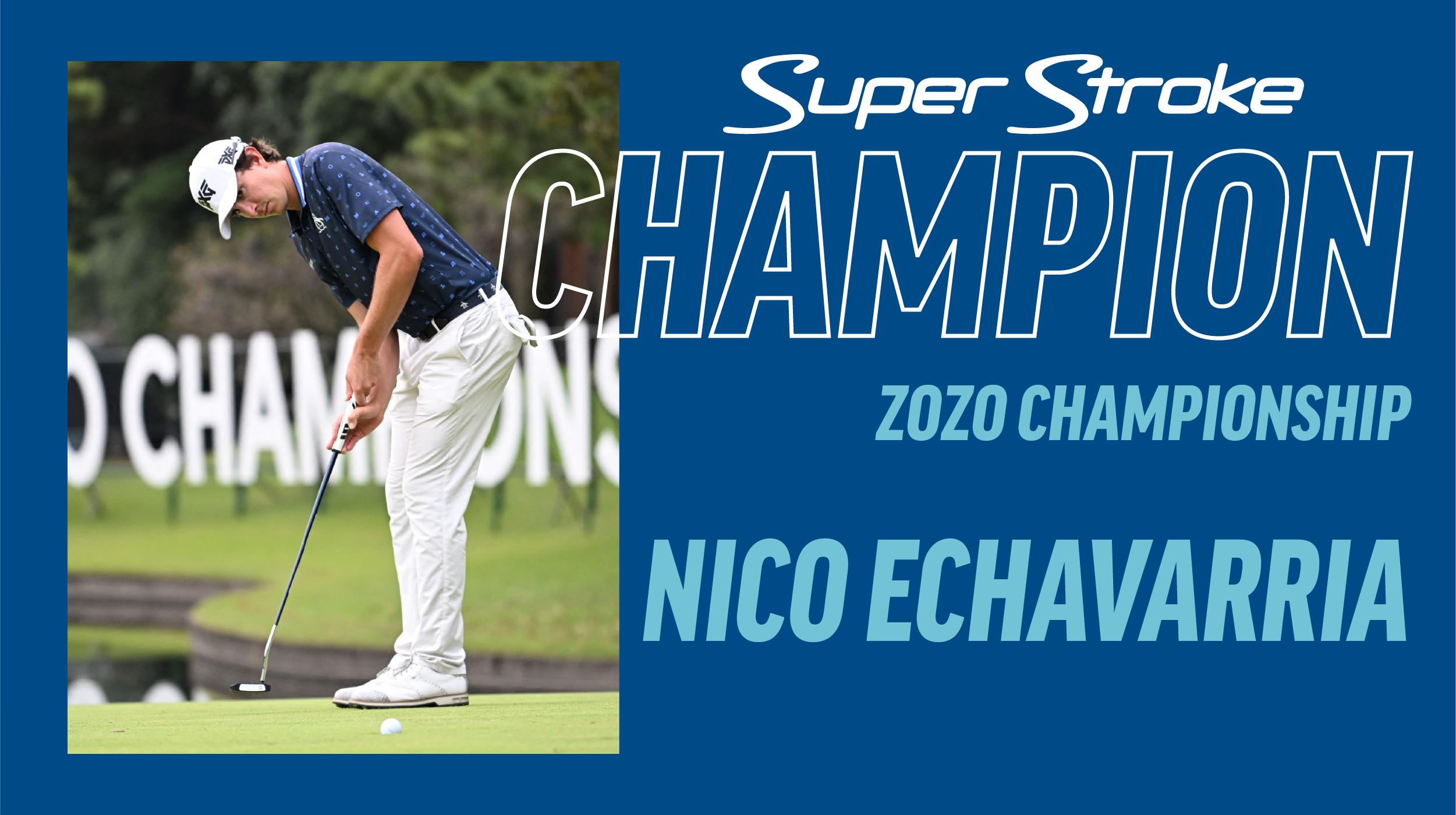 Nico Echavarria Wins Zozo Championship with Pistol Tour Putter Grip