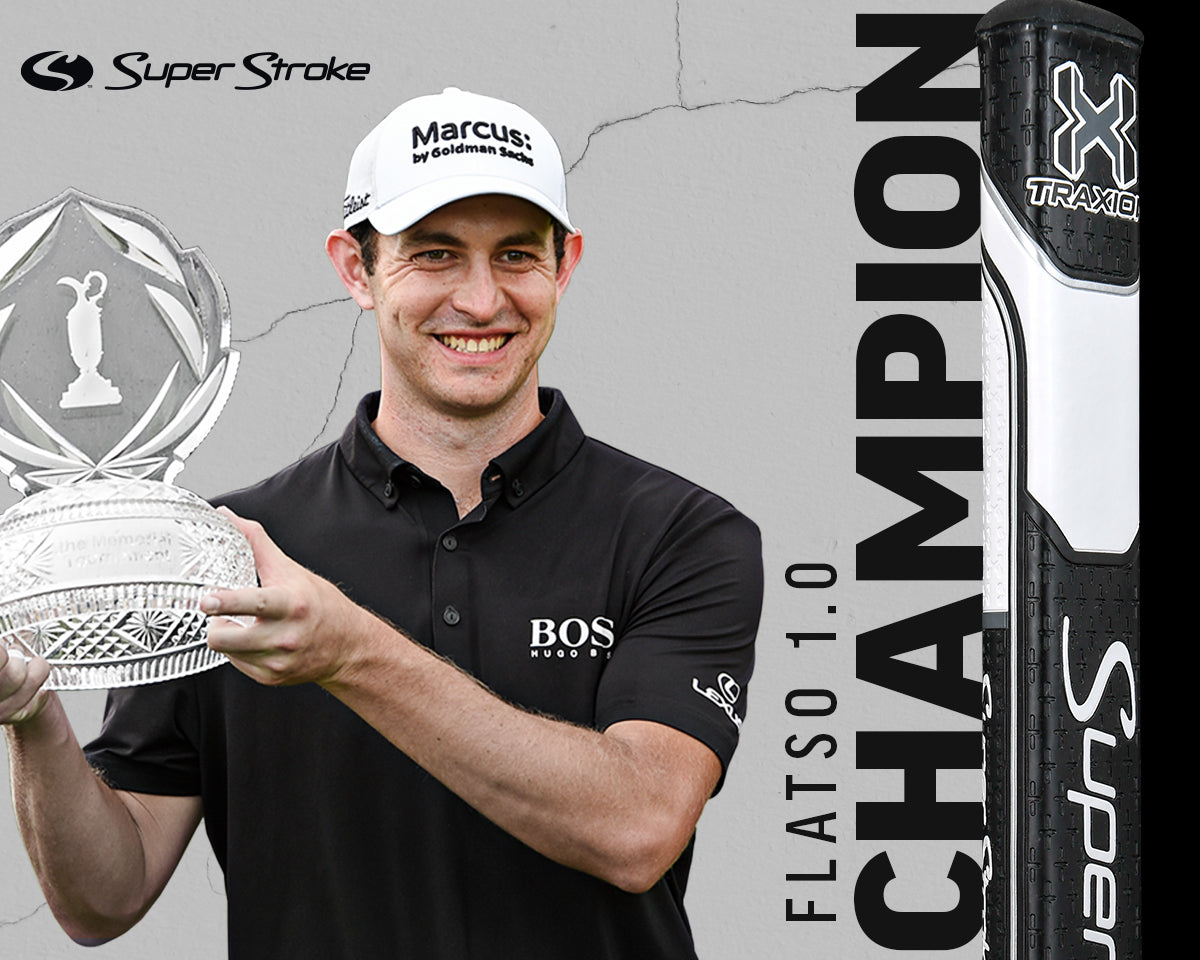 Patrick Cantlay wins at the Memorial Tournament using a SuperStroke Traxion Flatso 1.0