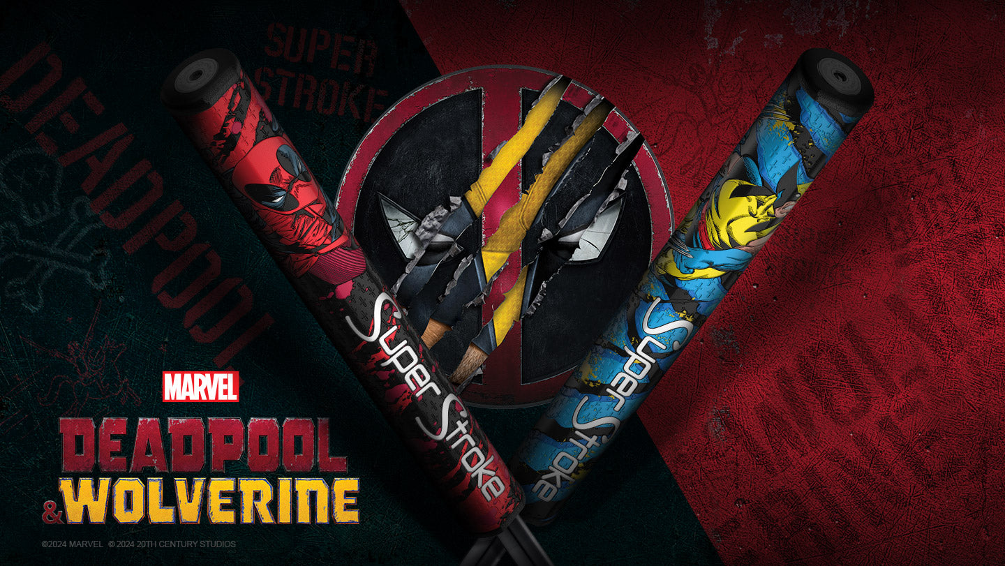 SuperStroke Announces Deadpool & Wolverine Putter Grip Collection