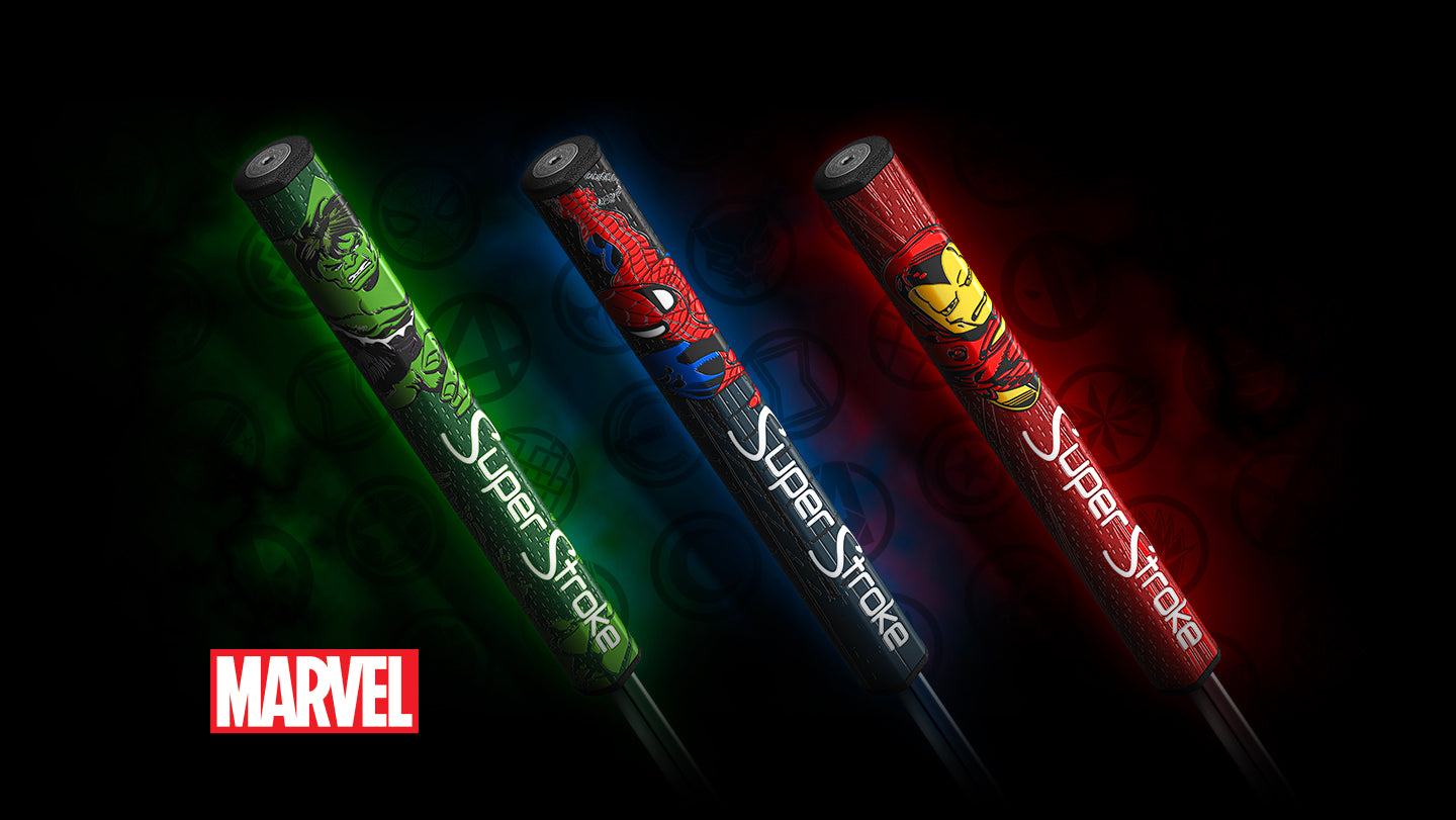 SuperStroke Marvel Superheroes Tour 2.0 Putter Grip - Spiderman - Limited Edition SuperStroke Marvel Superheroes Tour 2.0 Putter Grip - Spiderman - Limited Edition