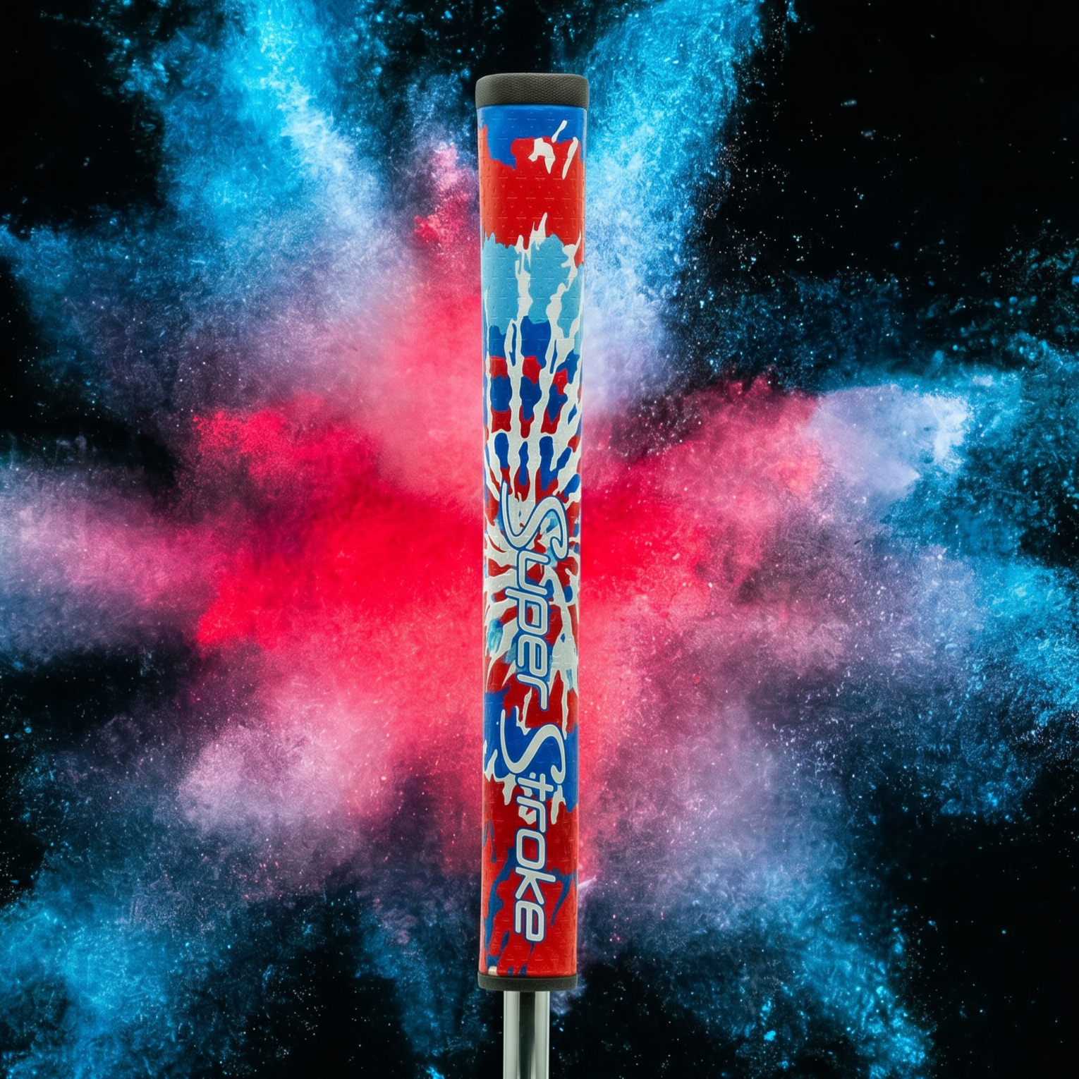 Red White & Blue Tie Dye Putter Grip