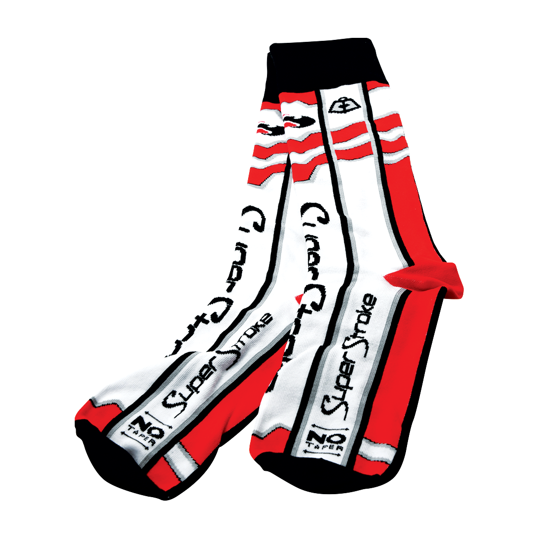 Red and White SuperStroke Socks