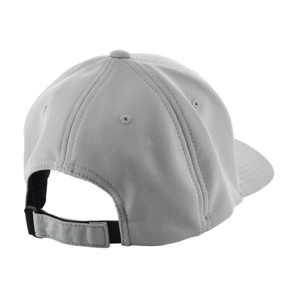 rear view - Gray hat with rectangle superstroke logo