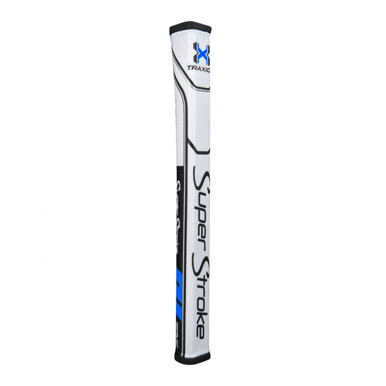 Traxion Pistol GT 1.0 Putter Grip - White Black and Blue