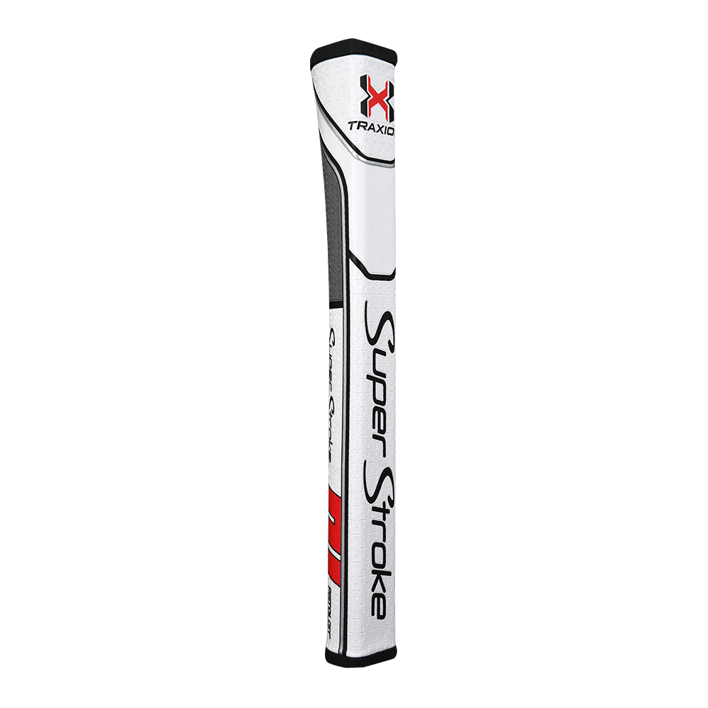 Traxion Pistol GT 2.0 Putter Grip - White Red and Gray