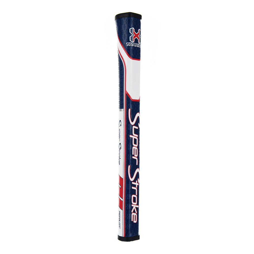 Traxion Pistol GT Tour Putter Grip - Blue White and Red