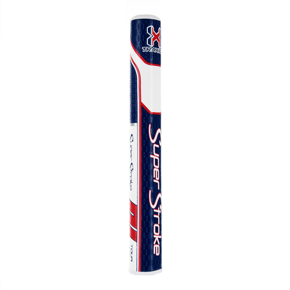 Traxion Tour 3.0 Putter Grip - Blue White and Red