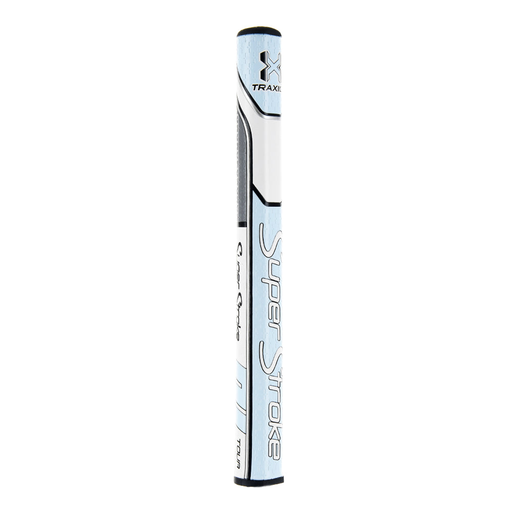 Traxion Tour 1.0 Putter Grip - Light Blue and White