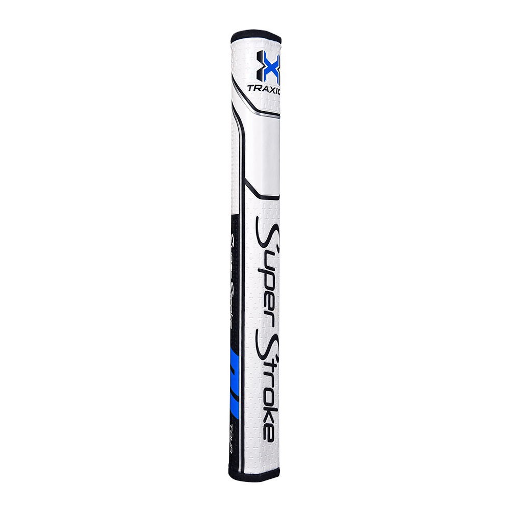 Traxion Tour 2.0 Putter Grip - White Black and Blue