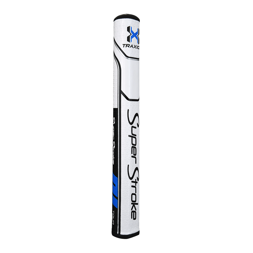 Traxion Tour 3.0 Putter Grip - White Black and Blue