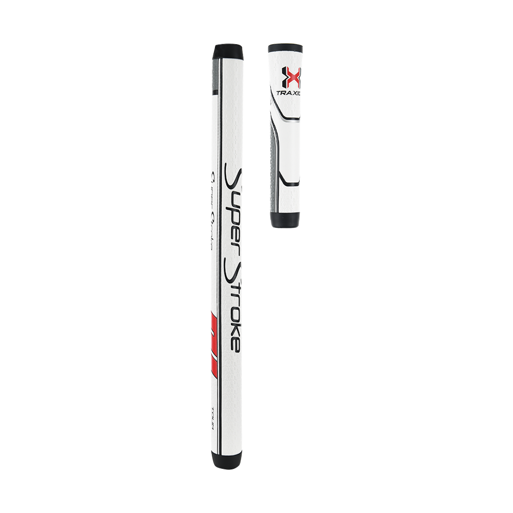 Traxion Tour 1.0 2 Piece Putter Grip - White and Red