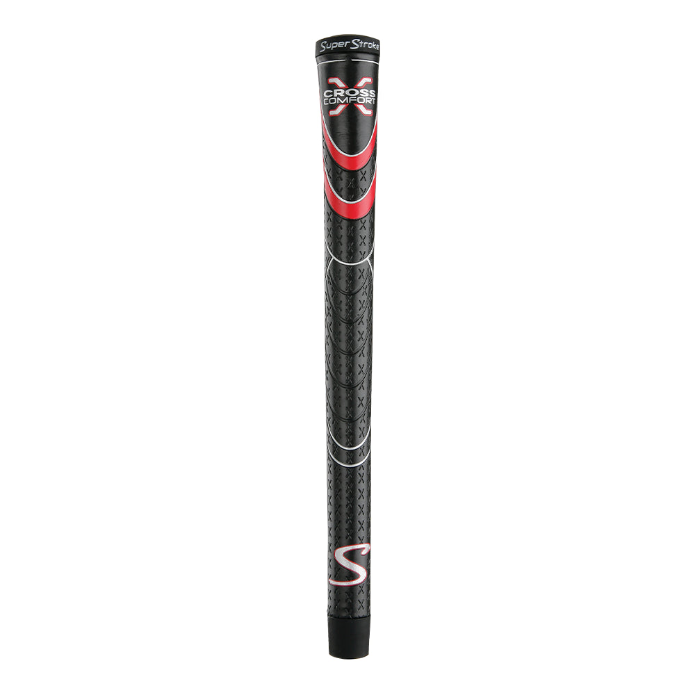 Black and Red Cross Comfort Golf Grip